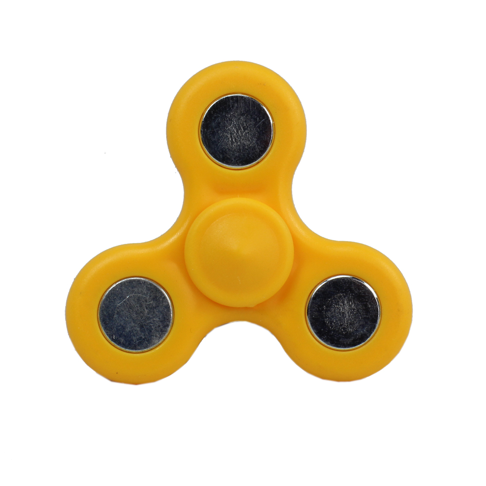 Colorful Fidget Spinner Hand Stress Reducer TOY for Anxiety Adult, Child (Yellow)''''